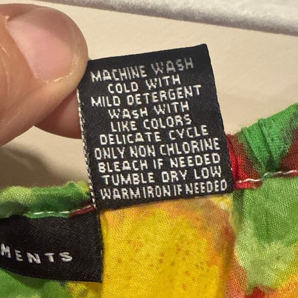 Grace Elements Colorful Watercolor Floral Swing Midi Dress Medium Fit Flare Boho - Picture 5 of 10